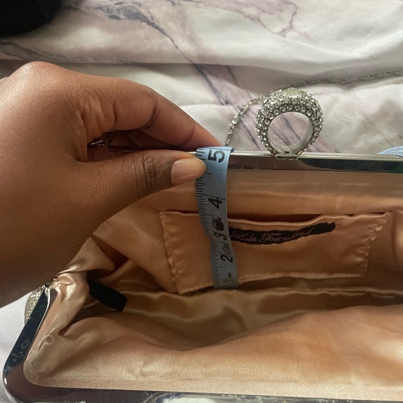 Lulu Townsend gold sparkly clutch - Picture 8 of 10